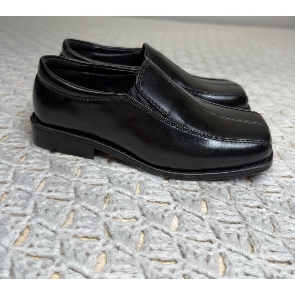 Stacy Adams Dress Shoes Boys Size 12 M Black Slip On Dressy Formal  New